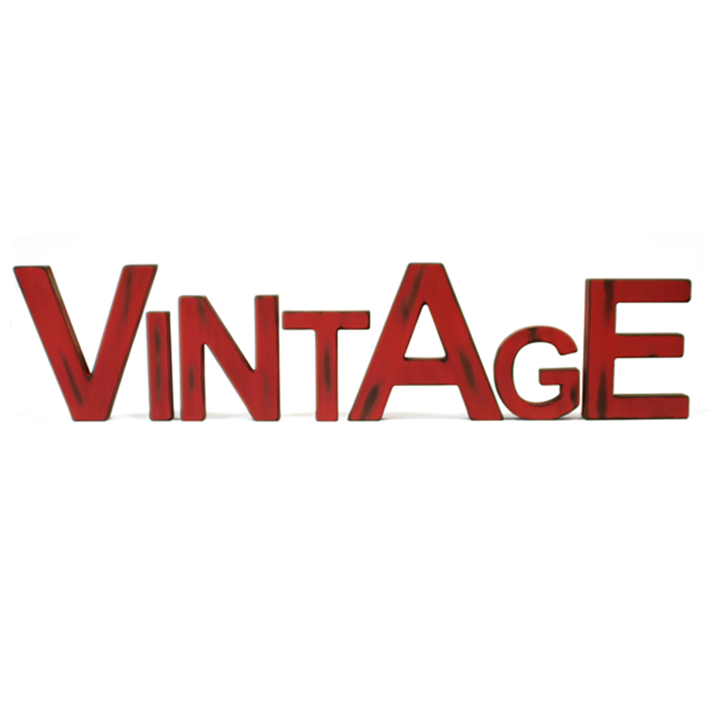 Letras decorativas "Vintage"