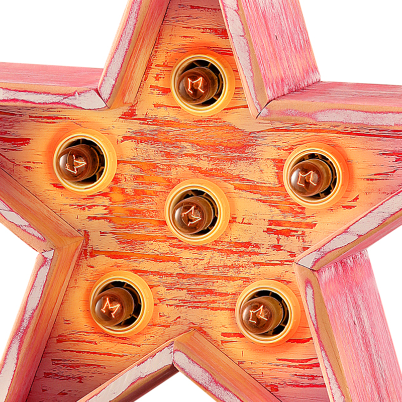 Estrella en madera de pino